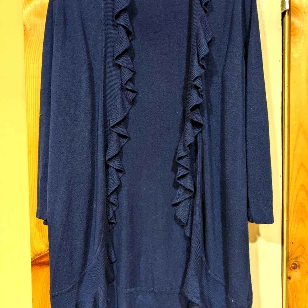 Navy Duster sweater